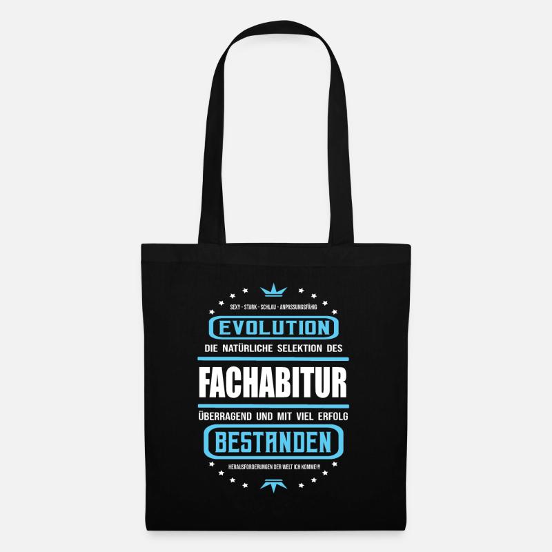 Fachabitur bestanden -Schulabschluss Design - Stoffbeutel - Schwarz