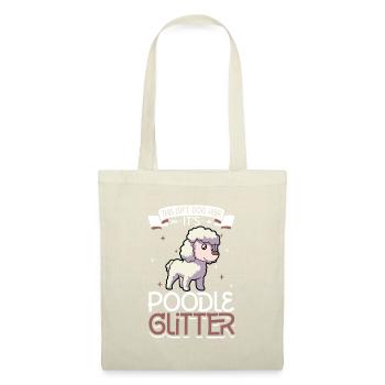 Poodle Glitter - Tote Bag - nature - Front