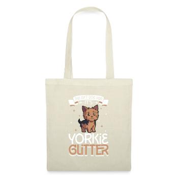 Yorkie Glitter - Tote Bag - nature - Front