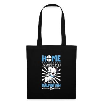 Home is where my Dalmatian is - Dalmatiner - Tote Bag - black - Front