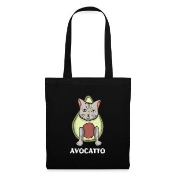 Avocado Design for Vegetarians and Vegans - Tote Bag - black - Front