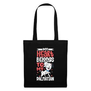 Dog Love - Dalmatiens - Sac en tissu - noir - Devant
