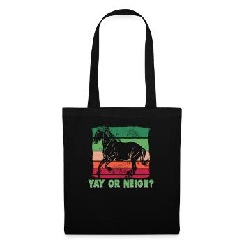 Equestrian and equestrian design for horse lovers - Tote Bag - black - Front