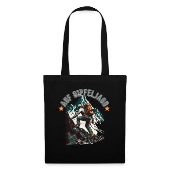 Hiker design for mountaineers and climbers - Tote Bag - black - Front