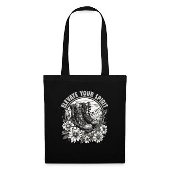 Conception de randonneurs pour les alpinistes et les grimpeurs - Sac en tissu - noir - Devant