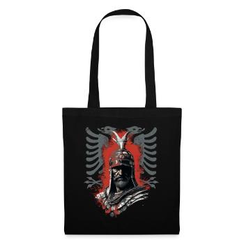 Albanischer Skanderbeg Kosovo Designs für Albaner - Stoffbeutel - Schwarz - Vorne