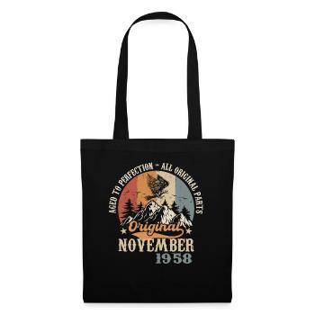 Birthday in November 1958 - November 1958 - Tote Bag - black - Front