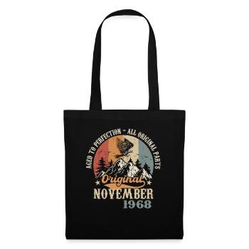 Anniversaire en Novembre 1968 - Novembre 1968 - Sac en tissu - noir - Devant