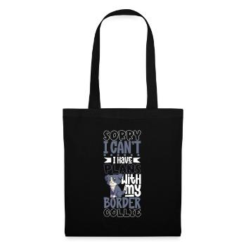 Projets avec mon Border Collie - Sac en tissu - noir - Devant