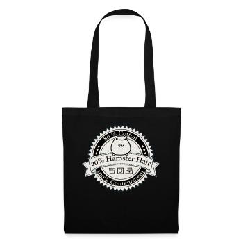 80% Coton 20% Hamster Chemise Cheveux - Sac en tissu - noir - Devant
