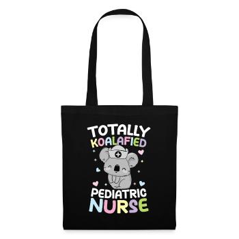 Totally Koalafied Pediatric Nurse - Stoffbeutel - Schwarz - Vorne