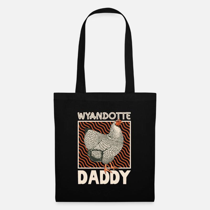 Wyandotte Papa - Stoffbeutel - Schwarz