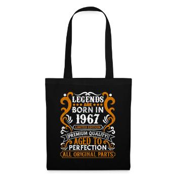Legends Are Born In 1967 Birthday Gift -1967 - Tote Bag - black - Front