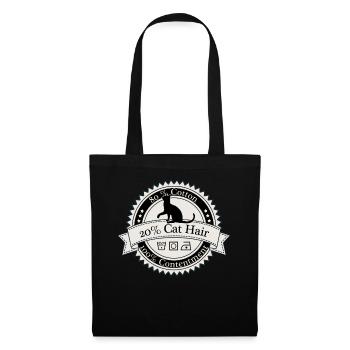 80% Coton 20% Chat Chemise - Sac en tissu - noir - Devant