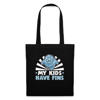 Cold Nose Warm Heart Manatee chubby manatee - Tote Bag - black - Front