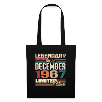 Légendaire depuis décembre 1967 Millésime décembre 1967 - Sac en tissu - noir - Devant
