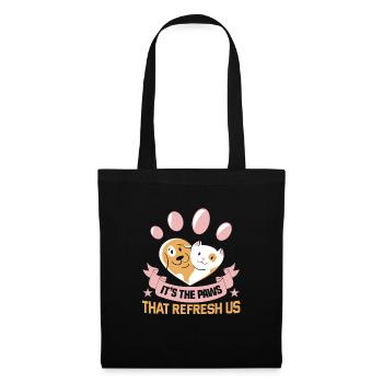 Des conceptions de sauvetage de chiens pour les militants des droits des animaux - Sac en tissu - noir - Devant
