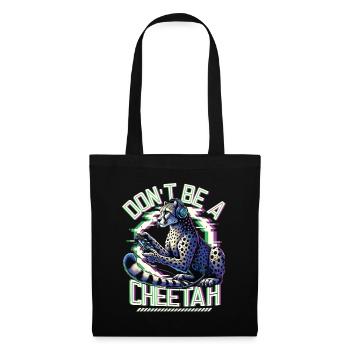Video Gaming Cheetaah Esport Gaming Nerd Gamer - Stoffbeutel - Schwarz - Vorne