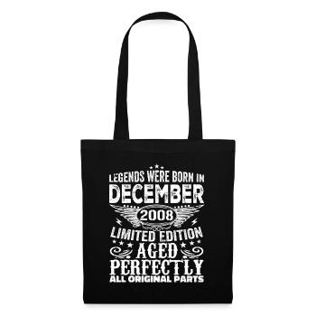 December 2008 Anniversary December 2008 December - Tote Bag - black - Front