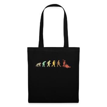 Gardening Retro Plant Lover Evolution Funny Garden - Sac en tissu - noir - Devant