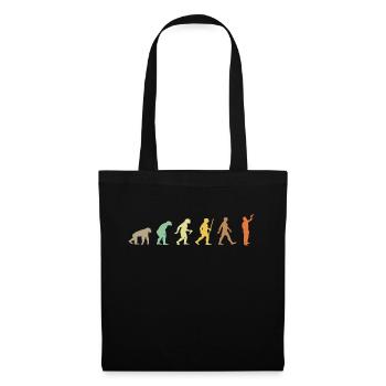 Painting Retro Artist Art Evolution Paint Palette - Tote Bag - black - Front