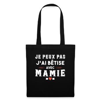 I can't I silly with granny humor gift - Tote Bag - black - Front