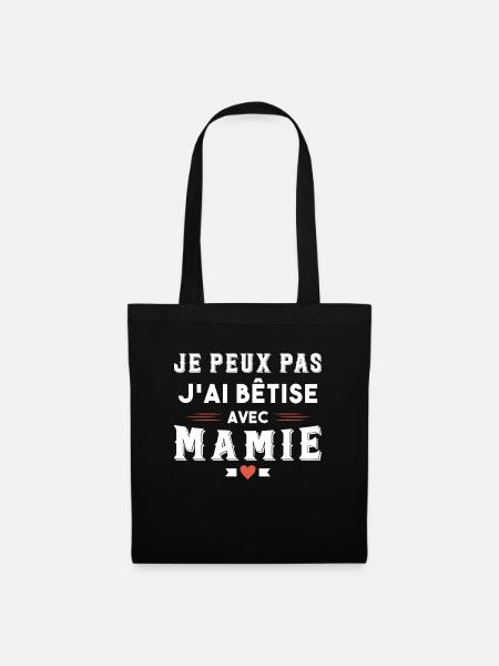 Ich kann nicht albern mit Oma Humor Geschenk - Stoffbeutel - Schwarz