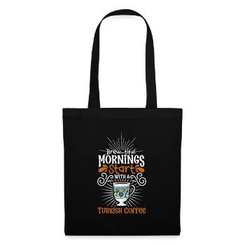 Good Morning with Turkish Coffee - Tote Bag - black - Front