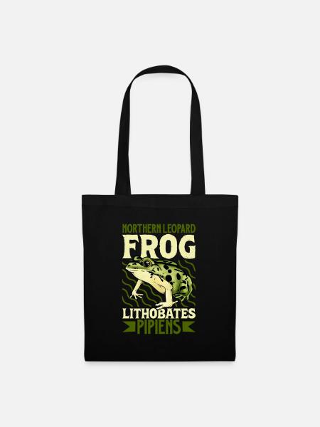 Leopardfrosch - Stoffbeutel - Schwarz
