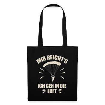 Mir reichts ich geh in die luft - Stoffbeutel - Schwarz - Vorne