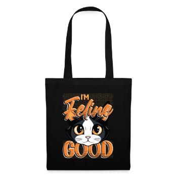 Funny Cat Lady, Cat Mom - Tote Bag - black - Front