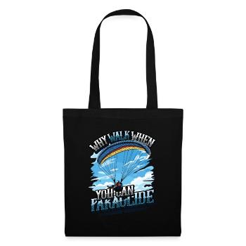 Parachutisme Parachutisme Parapente - Sac en tissu - noir - Devant