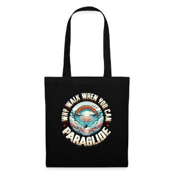 Parachutisme Parachutisme Parapente - Sac en tissu - noir - Devant