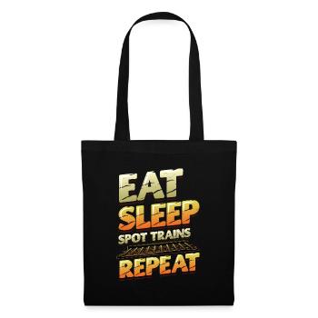 Trainspotting Train Lovers Trains - Sac en tissu - noir - Devant