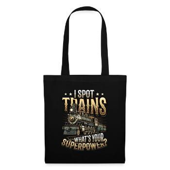 Trainspotting Train Lovers Trains - Tote Bag - black - Front