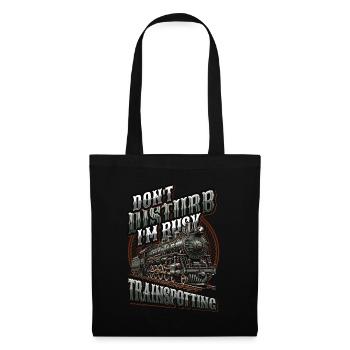 Trainspotting Train Lovers Trains - Sac en tissu - noir - Devant