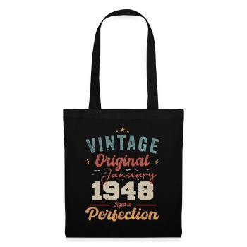 January 1948 Legend for 76 years - Tote Bag - black - Front