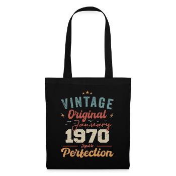 Janvier 1970 Légende depuis 54 ans - Sac en tissu - noir - Devant
