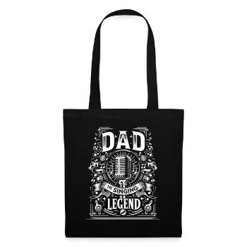 Fête des pères papa la légende du chant papa - Sac en tissu - noir - Devant