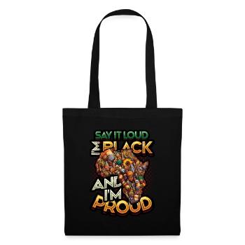 Histoire des Noirs afro-américains - Sac en tissu - noir - Devant