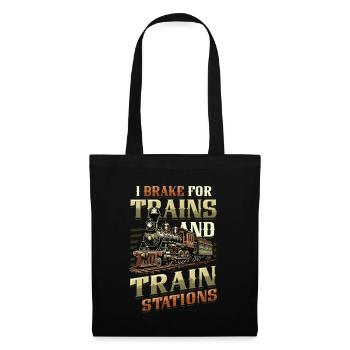 Trainspotting Train Lovers Trains - Tote Bag - black - Front