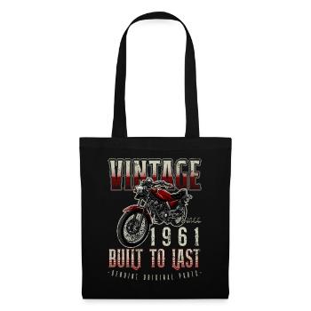 Moto Vintage Motards Motard Anniversaire 1961 - Sac en tissu - noir - Devant