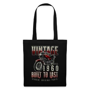 Moto Vintage Motards Motard Anniversaire 1960 - Sac en tissu - noir - Devant