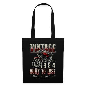 Moto Vintage Motards Motard Anniversaire 1984 - Sac en tissu - noir - Devant
