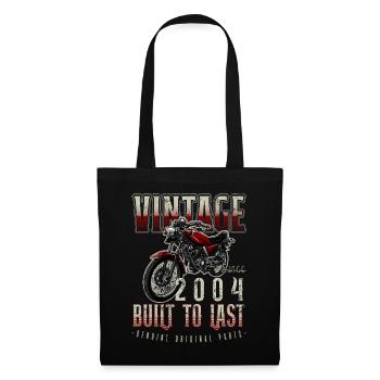 Vintage Motorcycle Bikers Motorbike Birthday 2004 - Tote Bag - black - Front