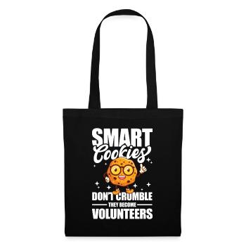 Smart Cookies Don't Crumble Volunteers - Stoffbeutel - Schwarz - Vorne