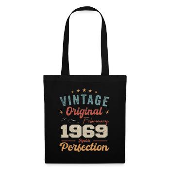 Born in February 1969 vintage 1969 birthday - Tote Bag - black - Front