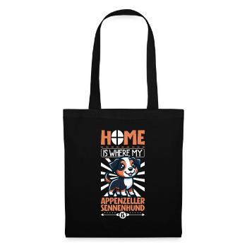 Home - Appenzeller Mountain Dog - Tote Bag - black - Front