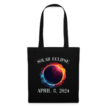 Sonnenfinsternis 8. April 2024 - Stoffbeutel - Schwarz - Vorne