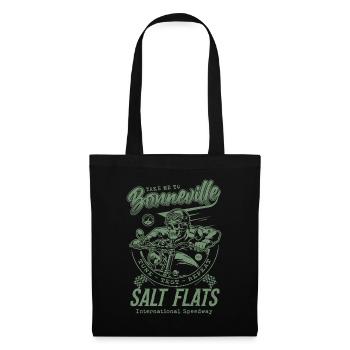 Bonneville Salt Flats Course de moto Vintage - Sac en tissu - noir - Devant